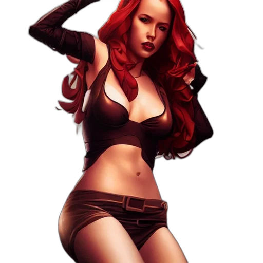 comic book art, photorealistic, concept art, fantasy art transparent PNG cut-out
