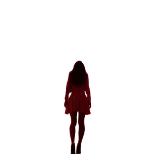 dress, hair, creature, robot transparent PNG cut-out