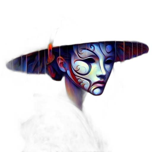 mask, hat, face, staff transparent PNG cut-out