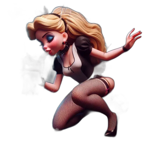dress, concept art, cartoon, 3d render transparent PNG cut-out