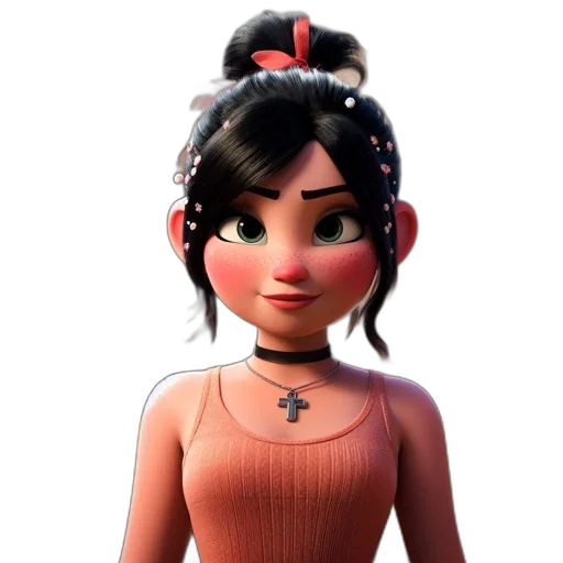 dress, jewelry, face, staff transparent PNG cut-out