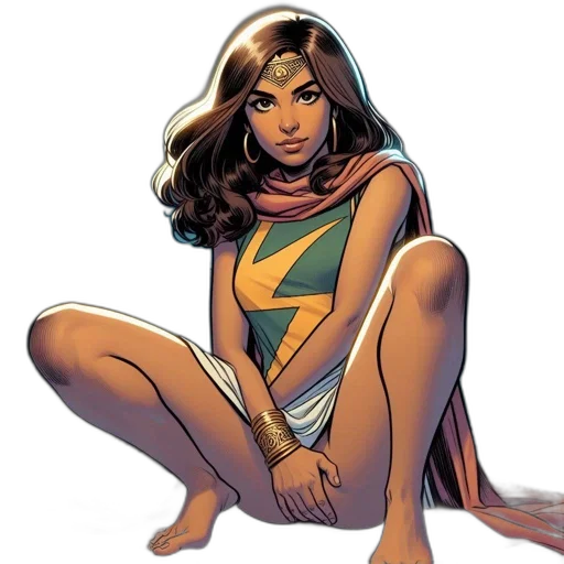 comic book art, concept art, woman, brown transparent PNG cut-out