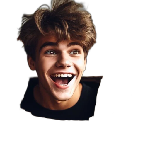 face, hair, creature, cartoon transparent PNG cut-out