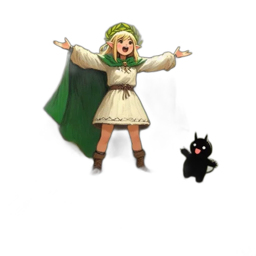 staff, dress, pixel art, concept art transparent PNG cut-out