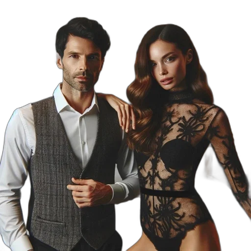 dress, jewelry, elegant, couple transparent PNG cut-out