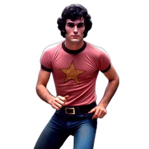 photorealistic, young, man, pink transparent PNG cut-out