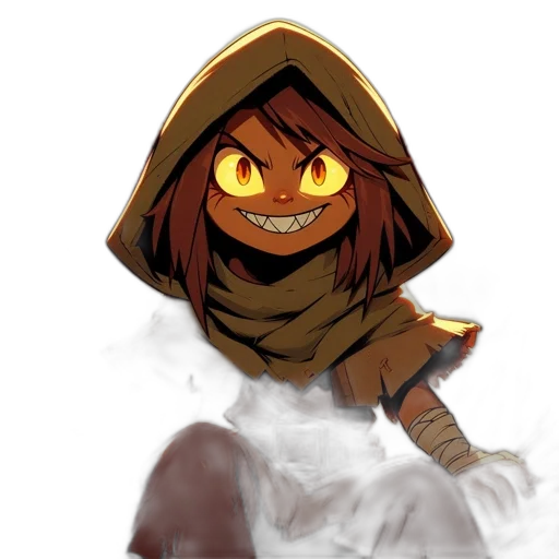 mask, staff, creature, face transparent PNG cut-out