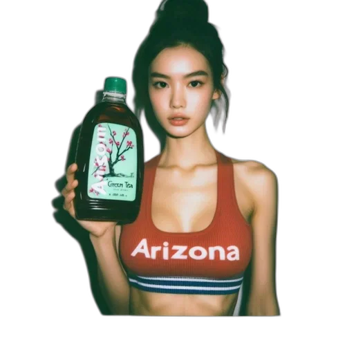 bottle, dress, hair, weapon transparent PNG cut-out