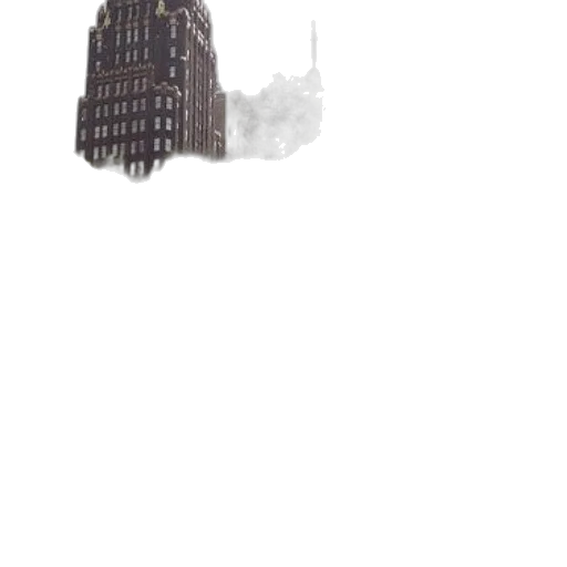 building, robot, umbrella, tree transparent PNG cut-out