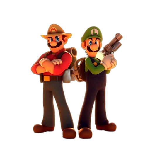 staff, weapon, 3d render, pixel art transparent PNG cut-out
