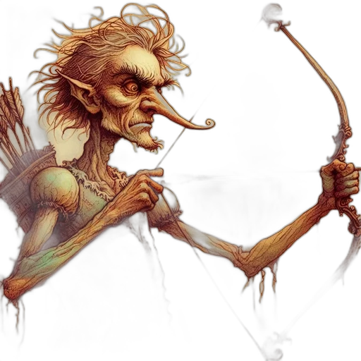 staff, creature, concept art, fantasy art transparent PNG cut-out