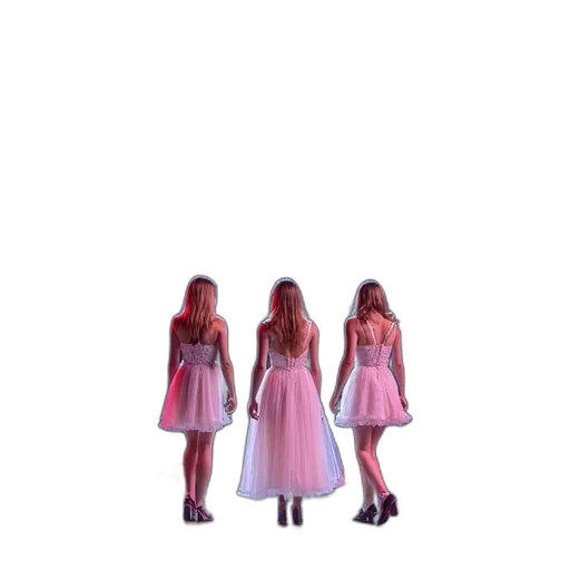 dress, hair, robot, shoes transparent PNG cut-out