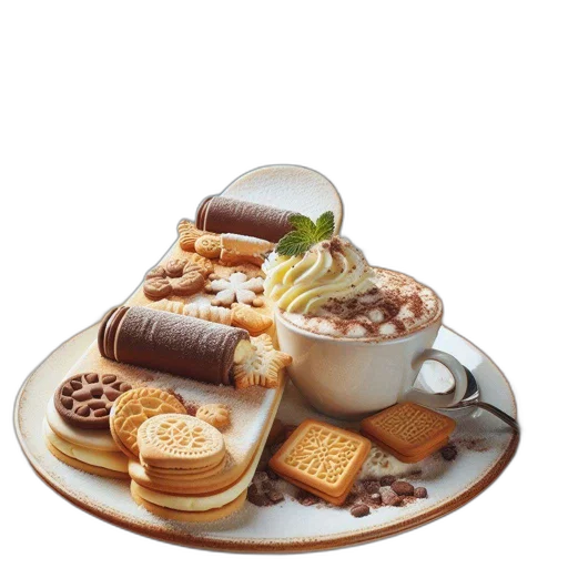 food, 3d render, photorealistic, earth tones transparent PNG cut-out