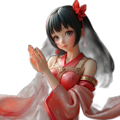jewelry, dress, staff, fantasy art transparent PNG cut-out