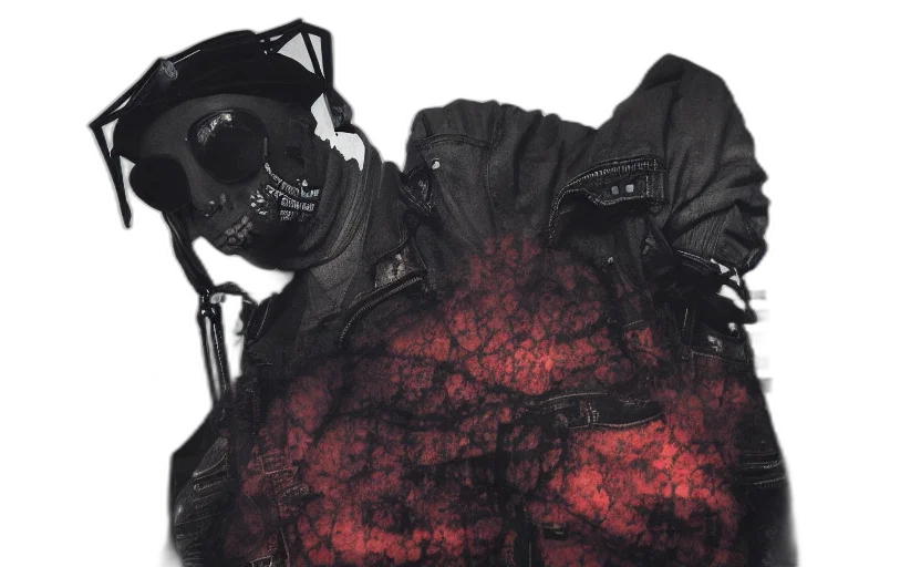 jacket, mask, face, dress transparent PNG cut-out