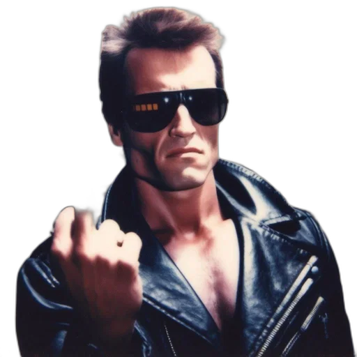 jacket, man, leather, sunglasses transparent PNG cut-out