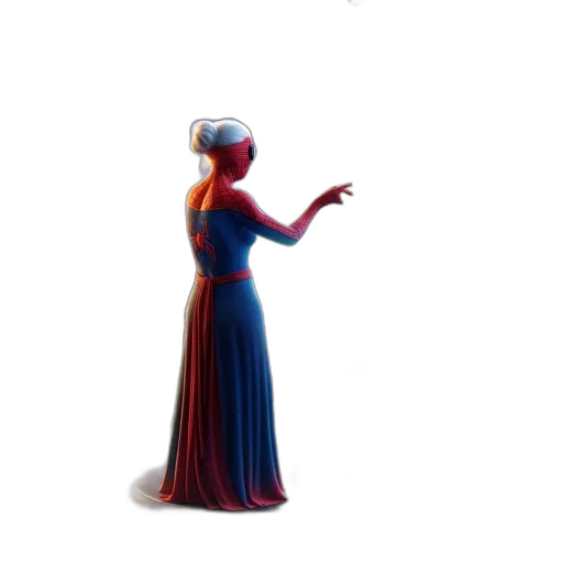 dress, crown, mask, robot transparent PNG cut-out