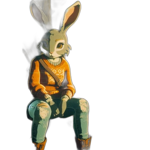 jacket, animal, mask, staff transparent PNG cut-out