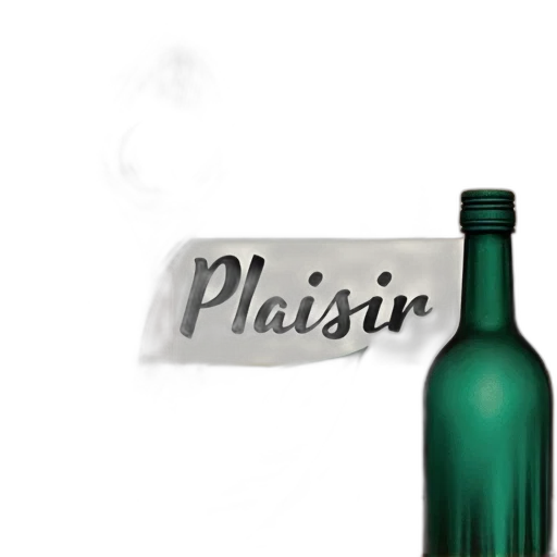 bottle, staff, 3d render, photorealistic transparent PNG cut-out