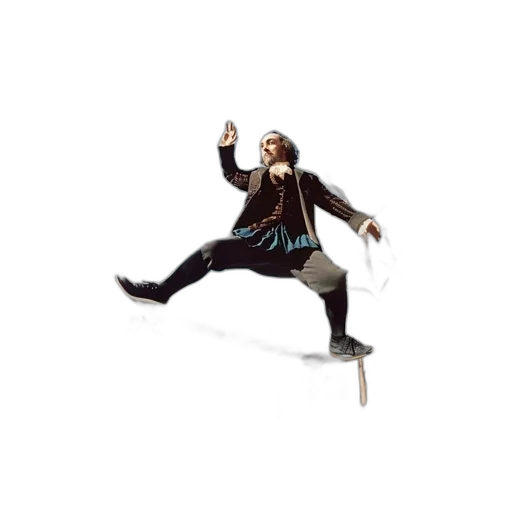 staff, jacket, creature, weapon transparent PNG cut-out