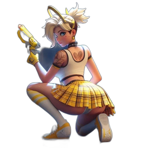 weapon, dress, staff, concept art transparent PNG cut-out