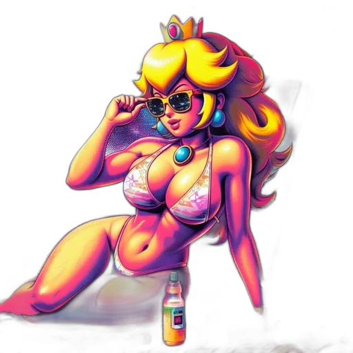 crown, dress, pixel art, concept art transparent PNG cut-out