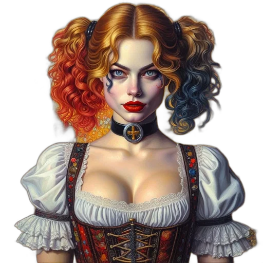 jewelry, face, dress, fantasy art transparent PNG cut-out