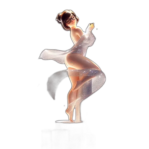 dress, staff, jewelry, concept art transparent PNG cut-out