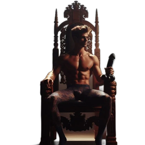 crown, furniture, sword, staff transparent PNG cut-out