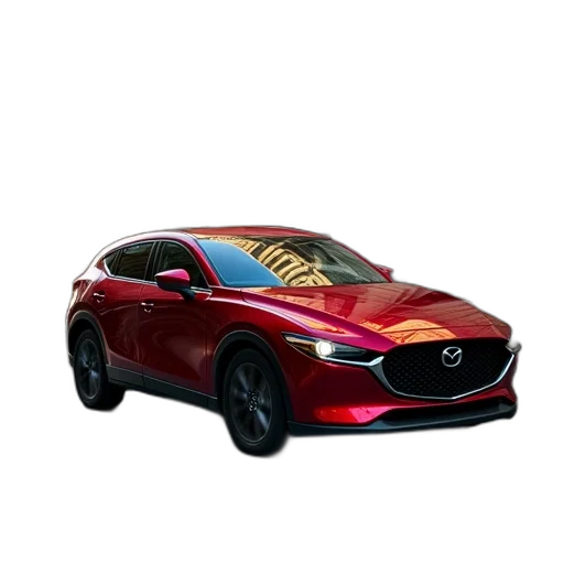 car, dragon, 3d render, photorealistic transparent PNG cut-out