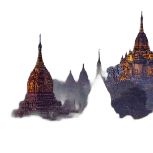 crown, building, concept art, 3d render transparent PNG cut-out