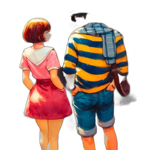 dress, jacket, watercolor, concept art transparent PNG cut-out