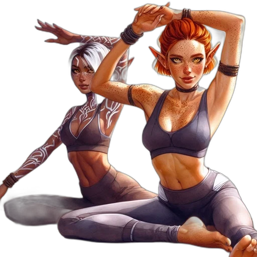 concept art, comic book art, fantasy art, cyberpunk transparent PNG cut-out