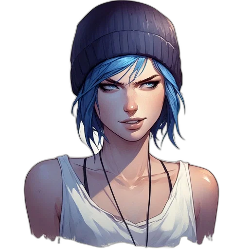 hat, face, concept art, comic book art transparent PNG cut-out