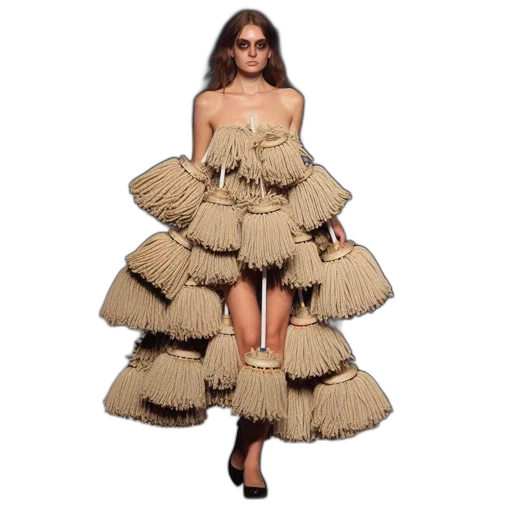 dress, jacket, hair, earth tones transparent PNG cut-out
