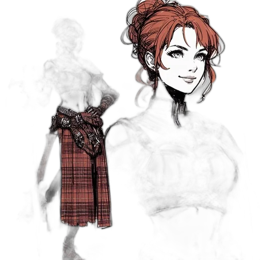 dress, concept art, fantasy art, comic book art transparent PNG cut-out