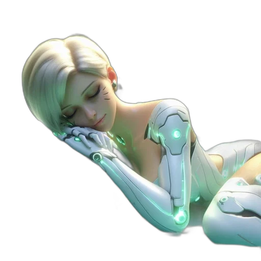 robot, cyberpunk, concept art, 3d render transparent PNG cut-out
