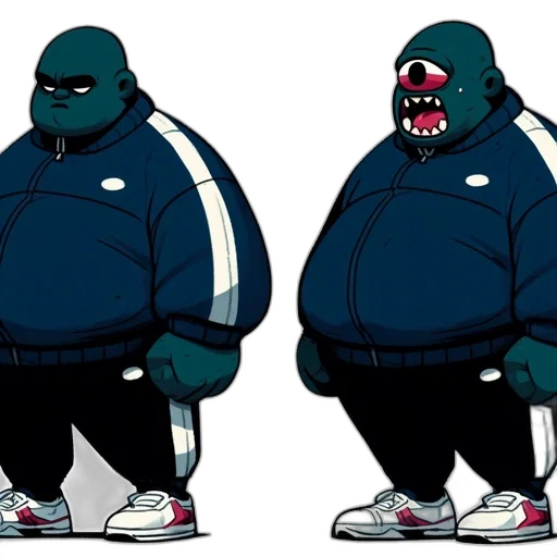 jacket, creature, concept art, cartoon transparent PNG cut-out