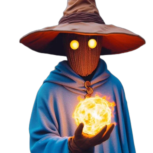 mask, staff, jacket, hat transparent PNG cut-out