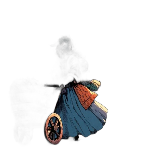 dress, umbrella, staff, car transparent PNG cut-out