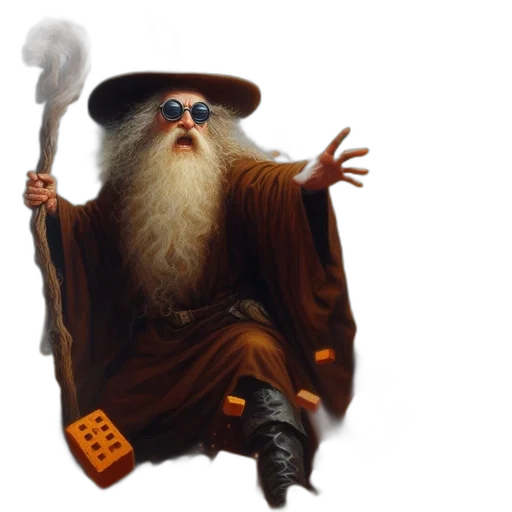 staff, hat, fantasy art, concept art transparent PNG cut-out