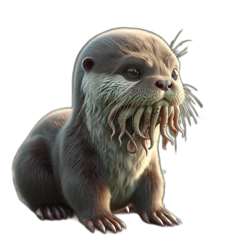 creature, animal, hair, concept art transparent PNG cut-out