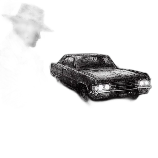 car, weapon, concept art, photorealistic transparent PNG cut-out