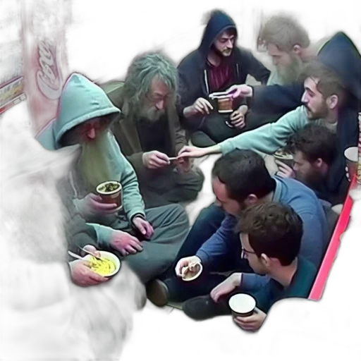 concept art, fire, diverse, group transparent PNG cut-out