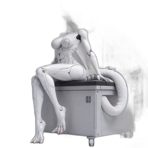 robot, furniture, creature, dragon transparent PNG cut-out