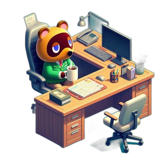 furniture, staff, 3d render, concept art transparent PNG cut-out