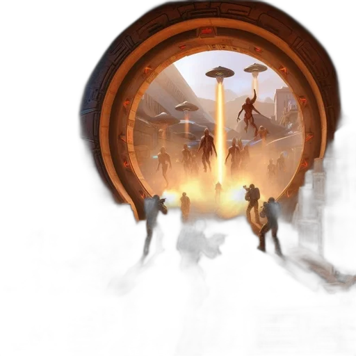 concept art, fantasy art, 3d render, comic book art transparent PNG cut-out