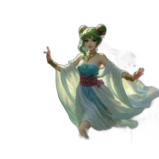 dress, staff, concept art, fantasy art transparent PNG cut-out
