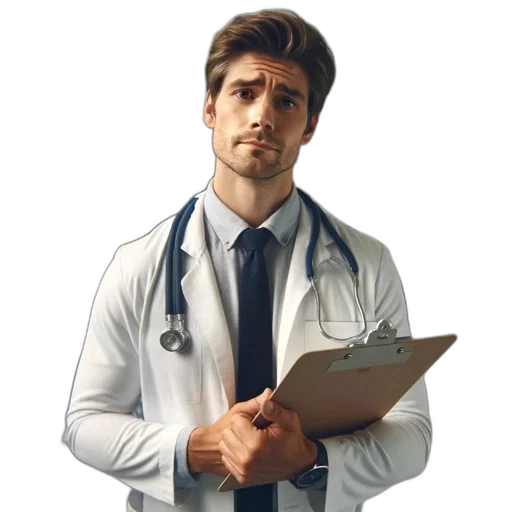 staff, face, concept art, photorealistic transparent PNG cut-out