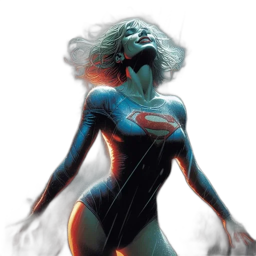 comic book art, concept art, fantasy art, superhero transparent PNG cut-out